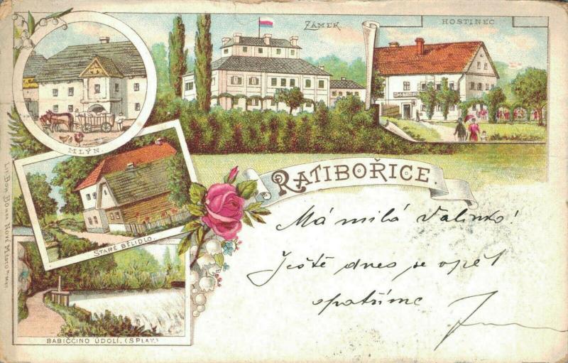 Czech Republic - Ratiborice Posted Litho 02.60