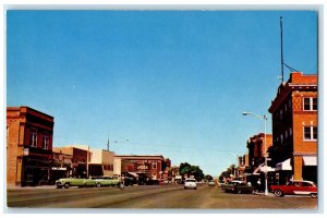 c1960s Looking South Broadway Bluff County Gering Nebraska NE Drugstore Postcard