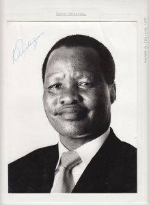 King Kaiser Matanzima, Original Autograph on Photo, Royalty Transkei (L6416)