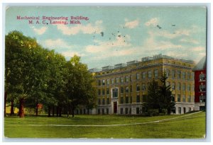 1915 Mechanical Engineering Building M.A.C. Lansing Michigan MI Vintage Postcard