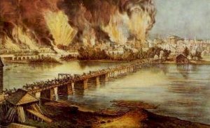 The Fall of Richmond - Virginia VA Postcard