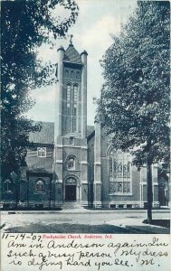 Postcard Indiana Anderson Presbyterian Church Tom Jones 23-3800