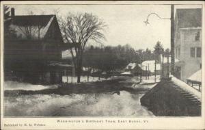 East Burke VT Washington's Birthday Thaw c1910 Postcard