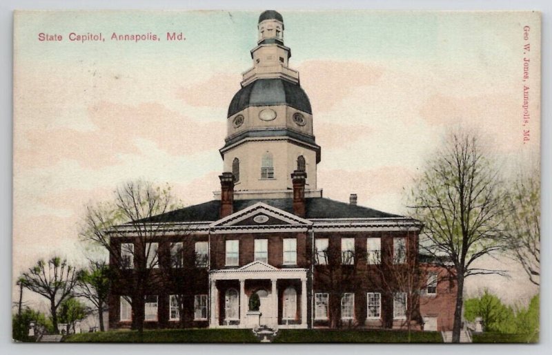 Annapolis MD Maryland State Capitol Postcard O26