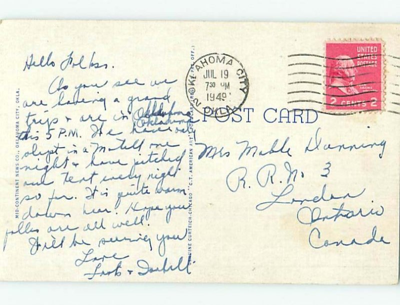 Linen CHURCH SCENE Guthrie Oklahoma OK L5716