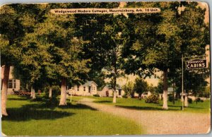 Wedgewood Modern Cottages Motel Mountainburg AR Vintage Postcard J28