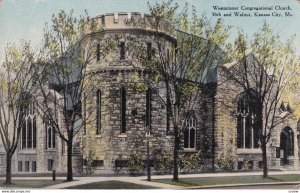 KANSAS CITY, Missouri, 1900-1910's; Westminster Congregational Church