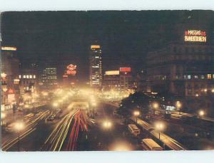 Pre-1980 NIGHT TIME STREET VIEW Sao Paulo Brasil F5715