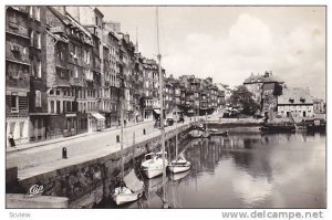 RP, Sailboats, Le Port, La Lieutenance Et Le Quai Sainte-Catherine, Calvados,...