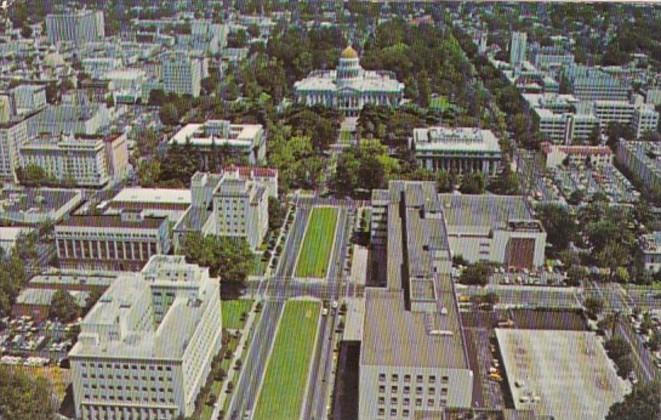 California Sacramento State Capitol and Mall 1973