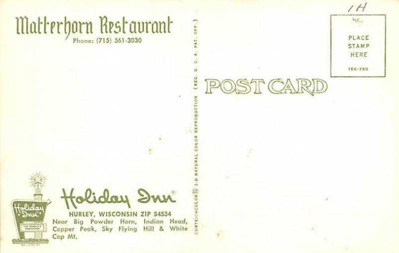 Holiday Inn Martterhorn Restaurant Hurley WI 