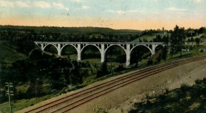 Circa 1910 Latah Creek Bridge, 6th Ave, Spokane, Washington Vintage Postcard P15