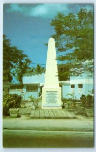 Historic Monument at Holetown BARBADOS Postcard