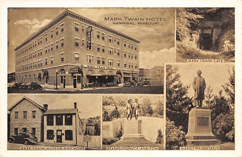 Mark Twain Hotel Hannibal, Missouri USA Unused 