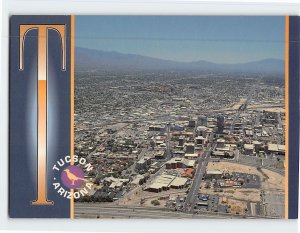 Postcard Aerial view of Tucson Arizona USA