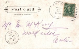 Vintage Postcard 1906 Pine Lodge Vacation Historical Landmark Angola New York NY