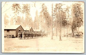 RPPC WW1  1918  US Army  Vancouver  Washington  Real Photo Postcard
