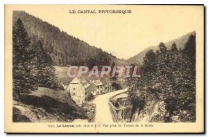 Postcard Old Picturesque Cantal Lioran taking view of the Highway Tunnel