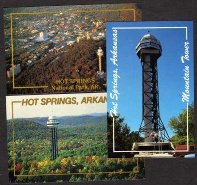 AR Lot 3 Mtn Tower HOT SPRINGS ARKANSAS Postcards