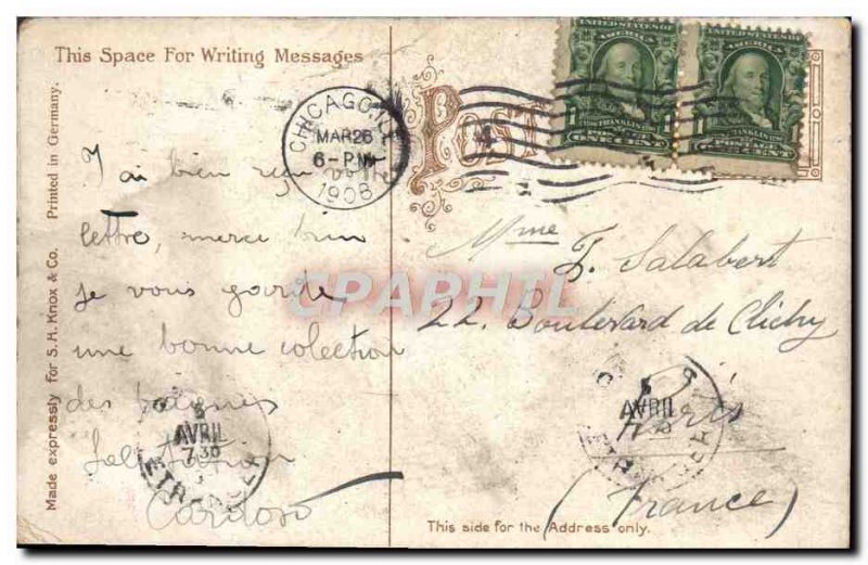 Old Postcard Chicago Potter Palmers Residence