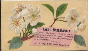 Dr J.C. Ayer & Co, Lowell, Ma Ayer's Sarsaparilla Advertising Card (49385)