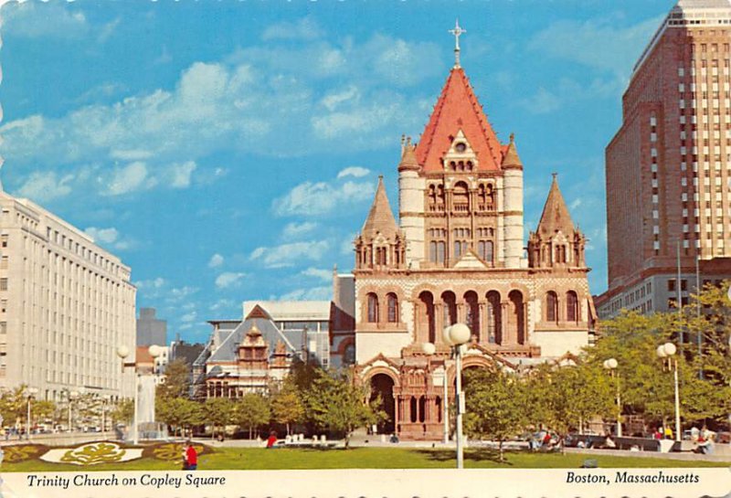 Trinity Church On Copley Square , Boston, Massachusetts 