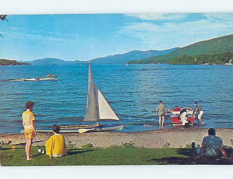 Pre-1980 WATER RECREATION AREA Adirondacks - Lake George New York NY F3412