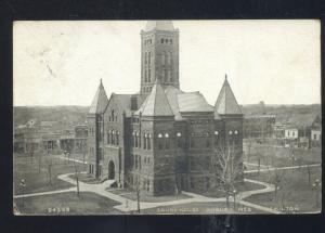 AURORA NEBRASKA DOWNTOWN COUNTY COURT HOUSE VINTAGE POSTCARD NEBR.