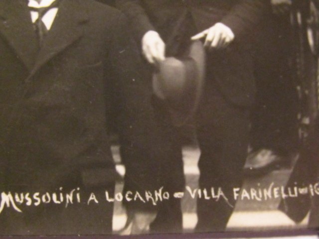 circa 1925 -Mussolini-Locarno-Villa Fannelli      SALE ENDS SEPT 5