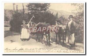 Old Postcard hitch Auvergne TOP