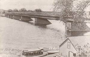 Old Toll Bridge Springfield Massachusetts Real Photo