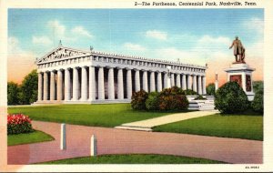 Tennessee Nashville Centennial Park The Pathenon Curteich