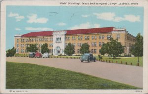 Postcard Girl's Dormitory Texas Technological College Lubbock TX