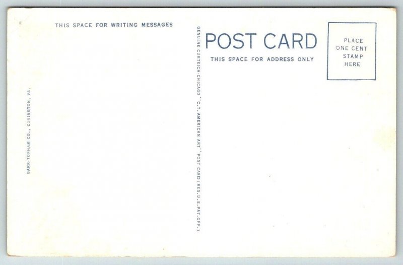 Alleghany Mountains  Covington  Virginia    Postcard