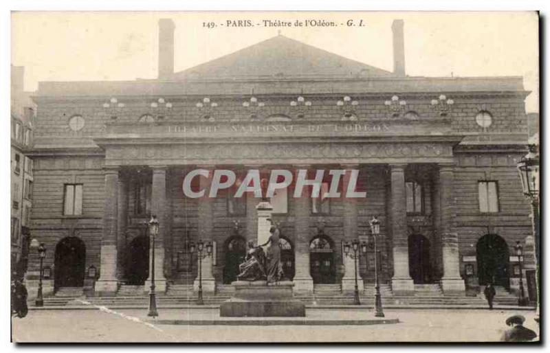 Paris - 6 - Theater of & # 39Odeon - Old Postcard