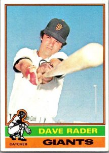 1976 Topps Baseball Card Dave Rader San Francisco Giants sk13464