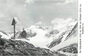 Austria Tirol mountaineering Oelgrubenjoch Wildspitz Brochkogl cross