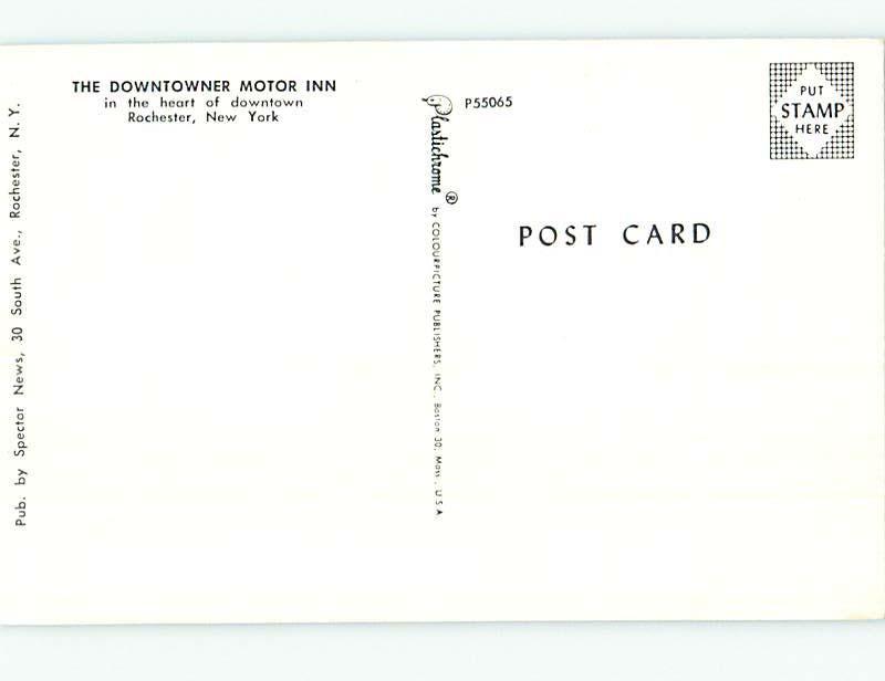 Unused Pre-1980 DOWNTOWNER MOTOR INN MOTEL Rochester New York NY L1520@