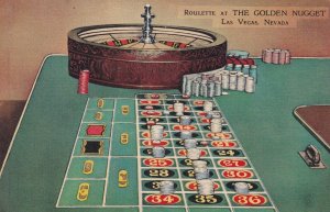 LAS VEGAS , Nevada , 1930-40s ; Roulette at the GOLDEN NUGGET