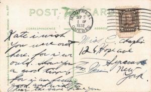 MONTREAL QUEBEC CANADA~VICTORIA PIER HARBOR-STEAMER SHIPS POSTCARD 1932 POSTMARK