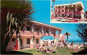 Autos DAYTONA BEACH FLORIDA 1950s Tropical Haven Motel Obrien beach 4020