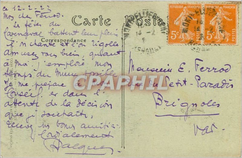 Old Postcard Montpellier Aqueduct of the Arches