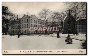 Paris Old Postcard Retirement home Chardon Lagache the Court & # 39honneur