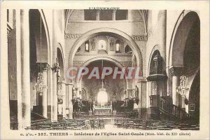 Old Postcard Thiers Interior of the Church of Saint Genes (Mont hist twelfth ...