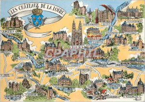 Postcard Modern Castles of Loire Provinces Francaises