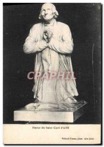 Old Postcard Statue of Saint Cure & # 39Ars