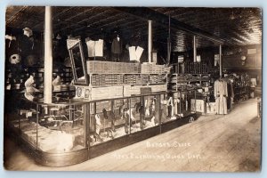 1913 Bonde's Store Interior Display Arlington South Dakota RPPC Photo Postcard