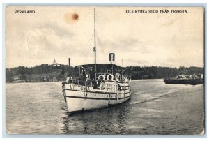 1906 Kils Church Seen From Fearful Värmland Sweden Antique Posted Postcard