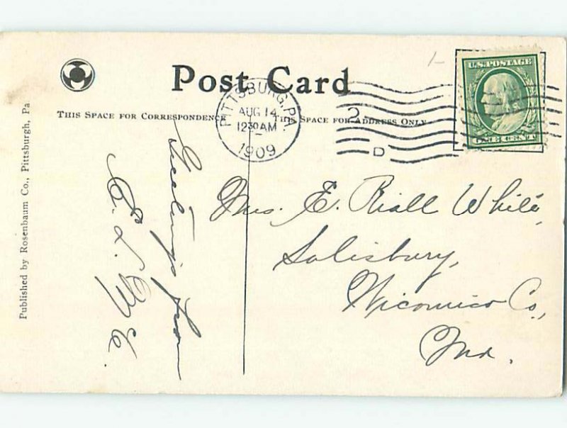 Divided-back LIBRARY SCENE Pittsburgh Pennsylvania PA AF1692