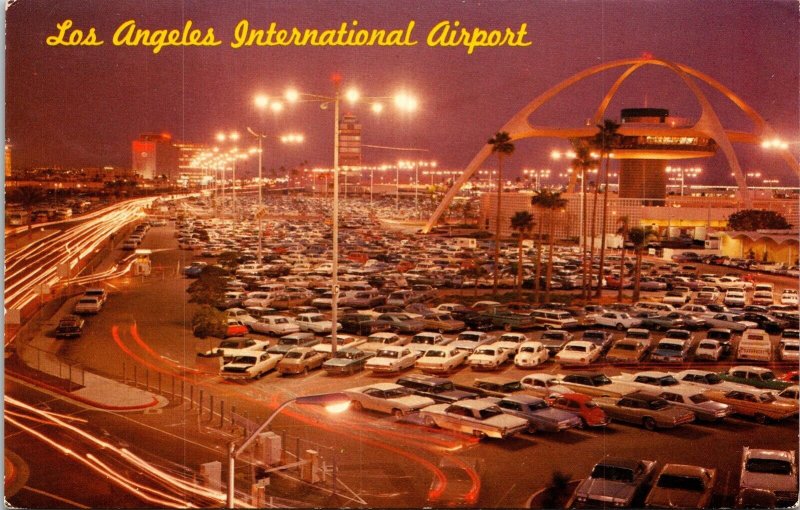 Los Angeles International Airport California Jet Age Air Terminal Wob Postcard 